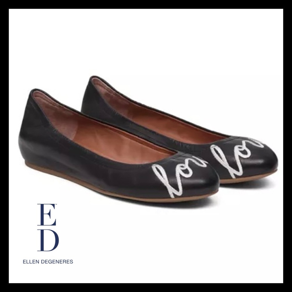 Ellen Degeneres Black Leather Langston Love Ballet - Picture 6 of 15